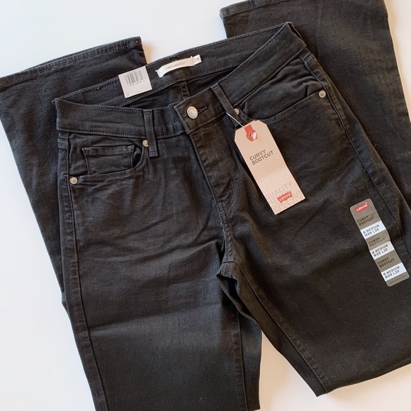 Levi's Denim - Levi’s Curvy Boot Leg Denim Jean Black 29 NWT